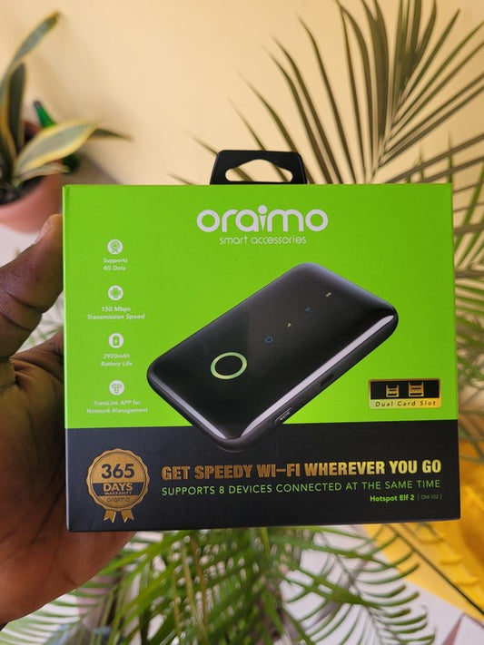 Oraimo MiFi 4G Hotspot Price in Kenya | 150Mbps, 13H Battery, Dual SIM - Suncom