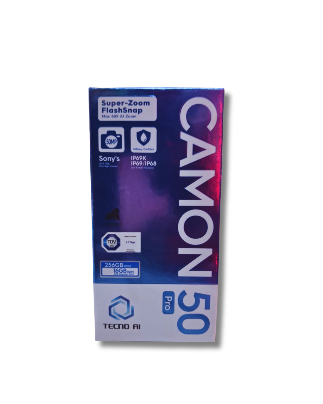Tecno Camon 50 pro 256GB Super Amoled