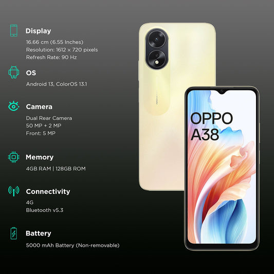 OPPO A38 Price in Kenya | 33W SUPERVOOC, 50MP Camera, 90Hz Display - Suncom