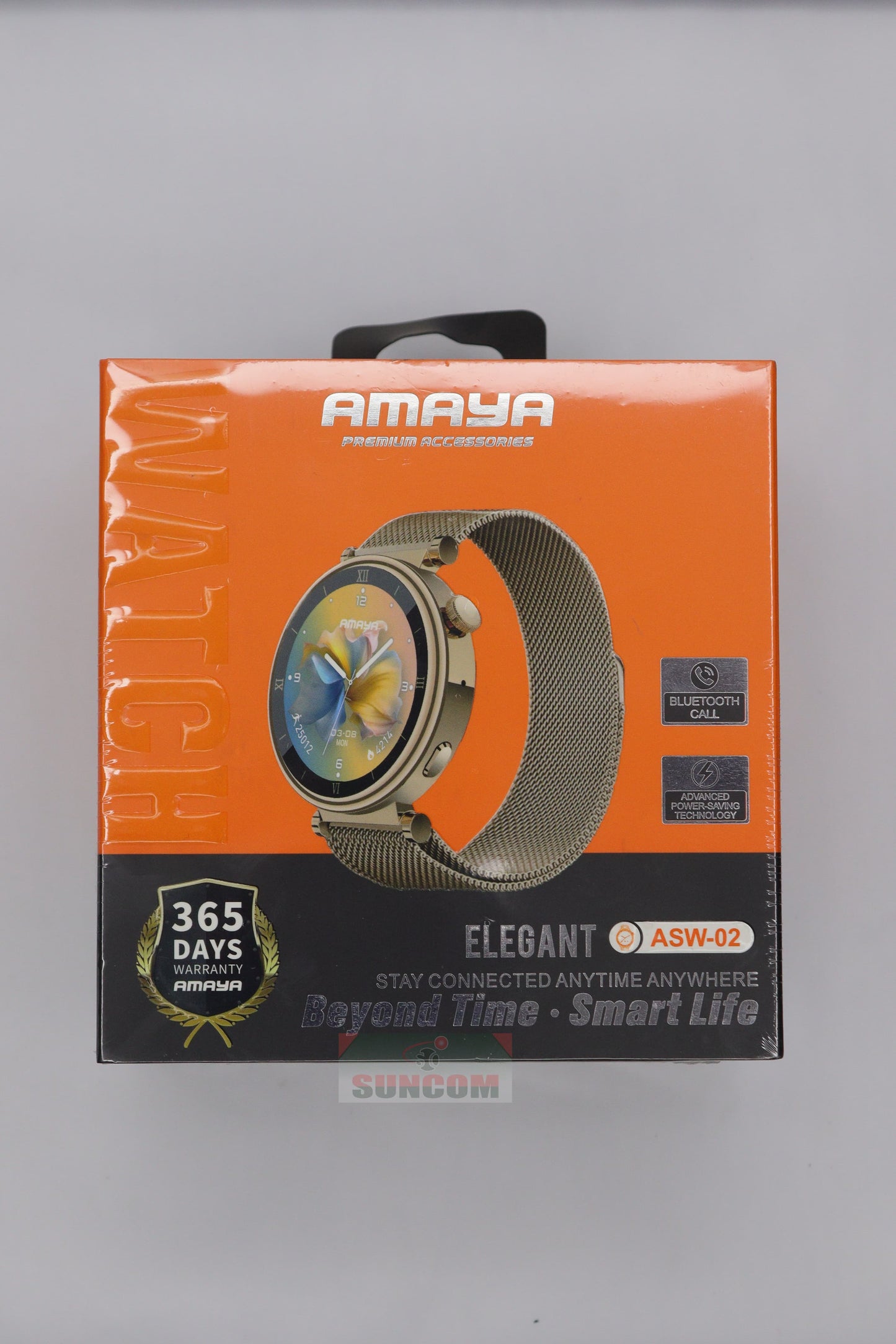 Amaya Elegant ASW-02 Smartwatch Price in Kenya | Bluetooth Call & Health Tracker - Suncom