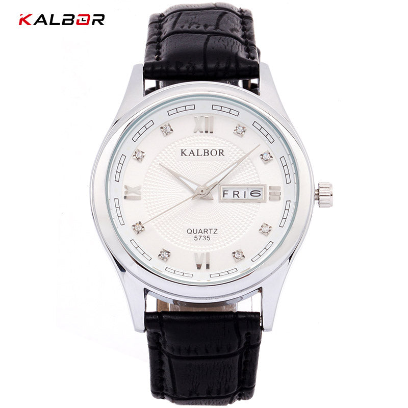 Kalbor Leather Watch Price in Kenya | Men's & Women's Classic Quartz - Suncom