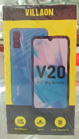 Villaon V20 Price in Kenya | Budget Android Phone with Fingerprint & Type-C - Suncom