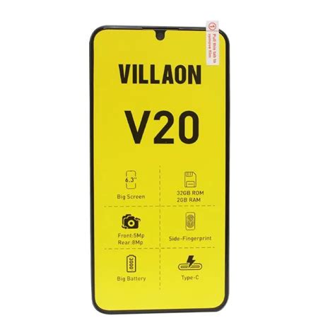 Villaon V20 Price in Kenya | Budget Android Phone with Fingerprint & Type-C - Suncom