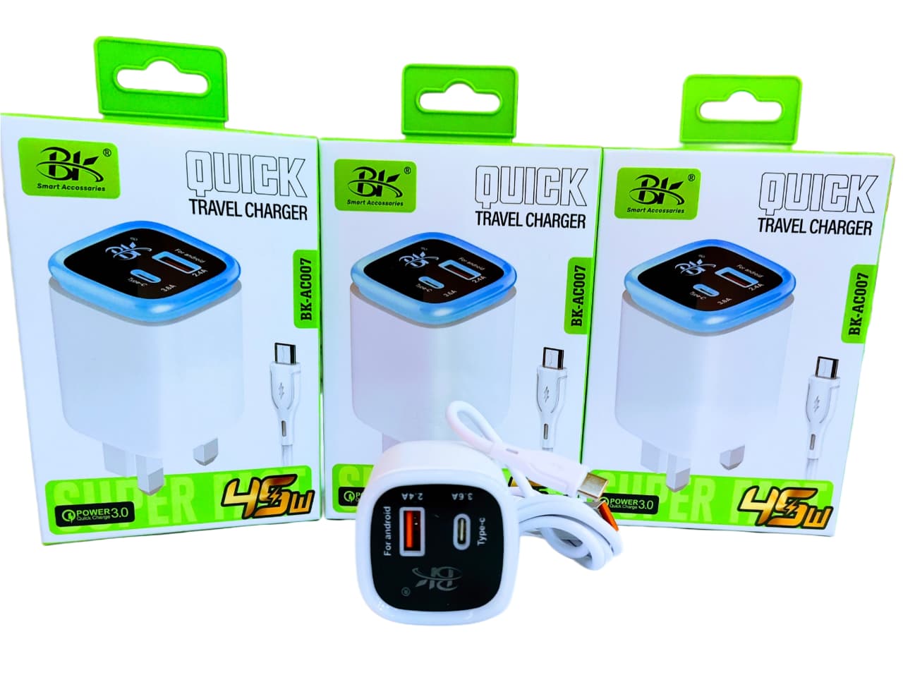 BK 45W Quick Travel Charger BK-AC007