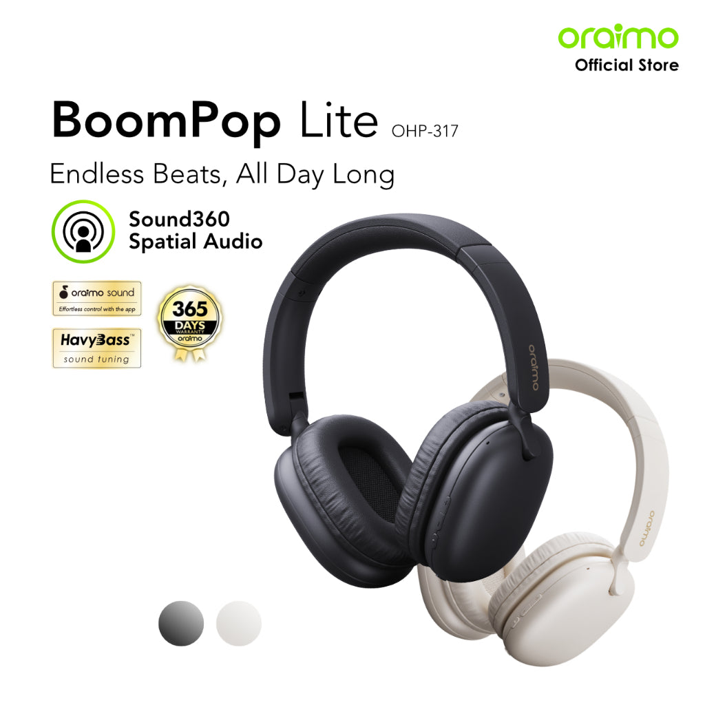 Oraimo OHP-317 BoomPop Lite Headphones Price in Kenya | 65-Hr Playtime, Spatial Audio - Suncom