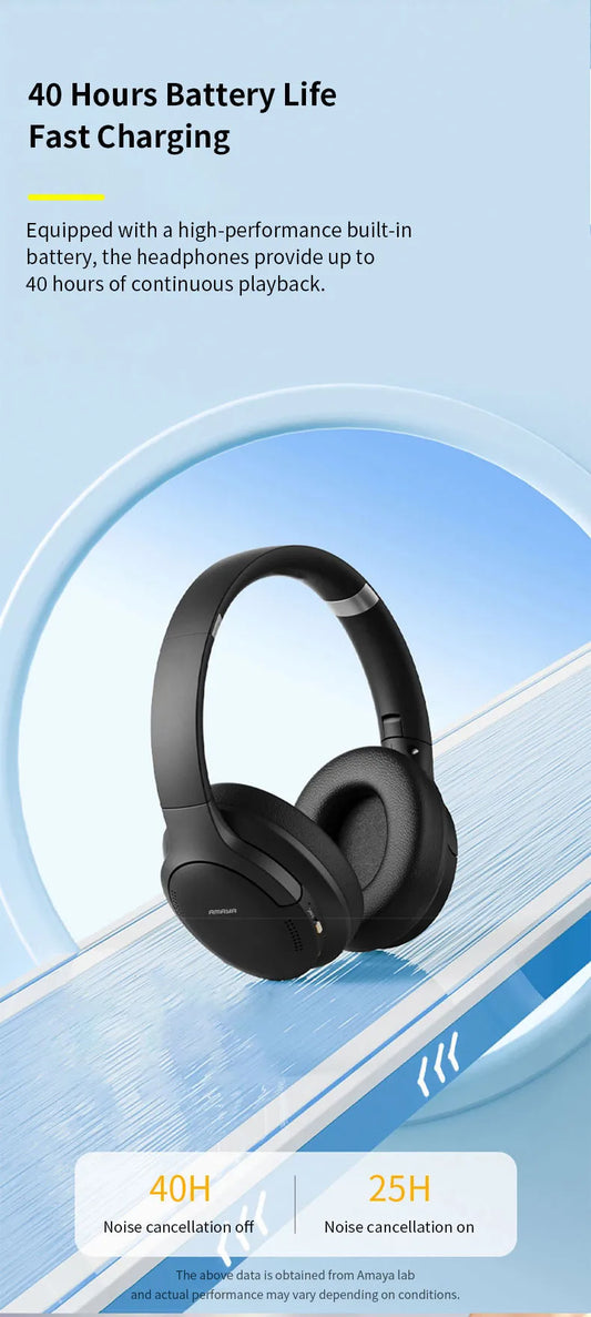 Amaya H360D ANC Headphones Price in Kenya | Over-Ear Bluetooth Wireless - Suncom