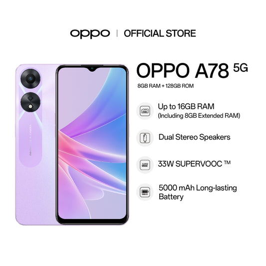 OPPO A78 Price in Kenya | 67W SUPERVOOC, AMOLED 90Hz, 50MP Cam - Suncom
