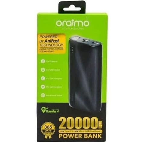 Oraimo 20000mAh Power Bank: Ultra-High Capacity, Fast Charging | Price in Kenya - Suncom