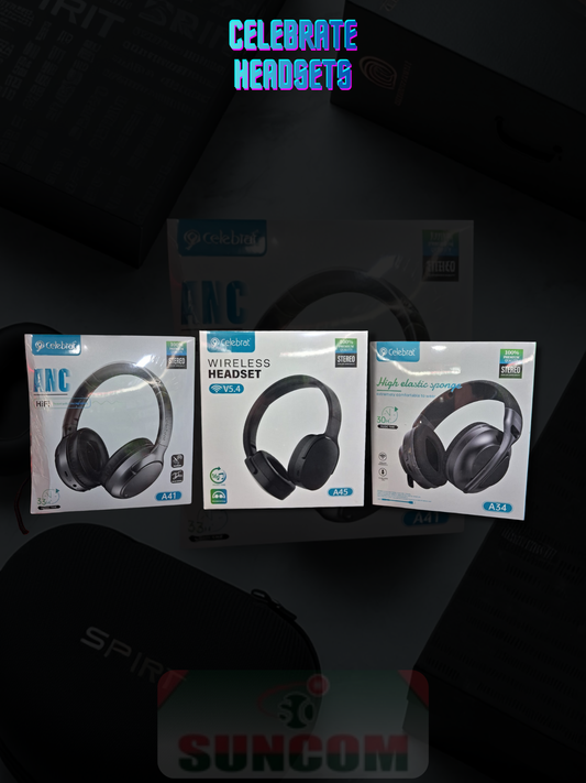 🎧 Elevate Your Audio Experience with Celebrat Headsets — Now Available at SunCom Ltd