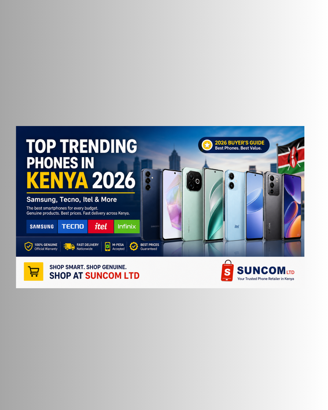 Top Trending Phones in Kenya 2026: Samsung, Tecno, Itel & More
