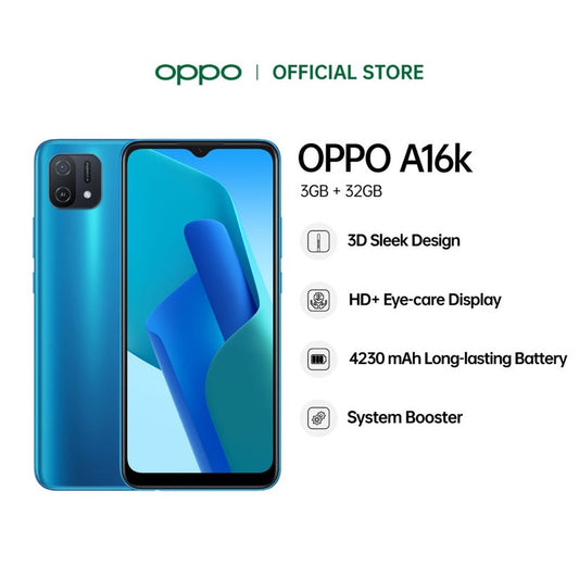 OPPO A16K Price in Kenya | Slim Design, IPX4 Splash Proof, Long Battery - Suncom