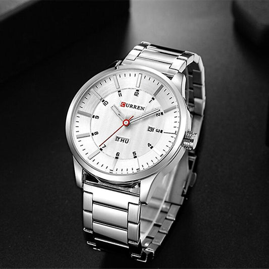 Curren Men Watch Price in Kenya | Chronograph, Quartz, Stainless Steel / Leather - Suncom