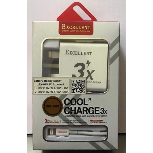 Excellent 3X iPhone Charger Price in Kenya | Fast Charging 3-Port Wall Adapter - Suncom