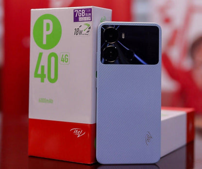 Itel P40 6000mAh Battery, 18W Fast Charge, 4G LTE | Price in Kenya - Suncom