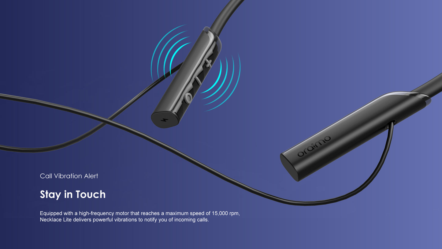 Oraimo Necklace Lite Price in Kenya | 30H Playtime, Call Vibration, HavyBass™ - Suncom