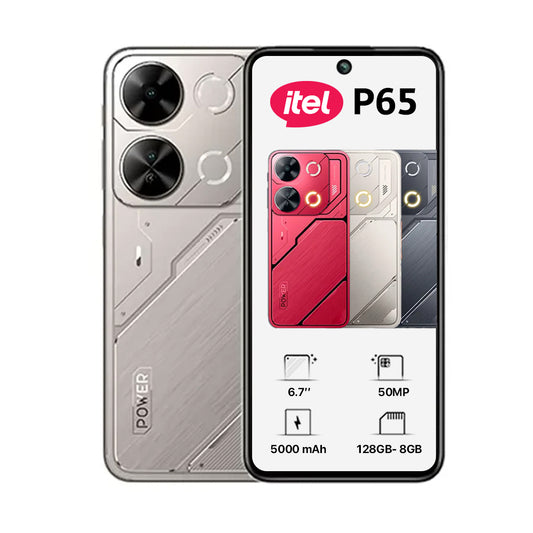 Itel P65 6.7" 8GB RAM 128GB ROM 120Hz 50MP Cam Android 14 - Kenya Price | Suncom