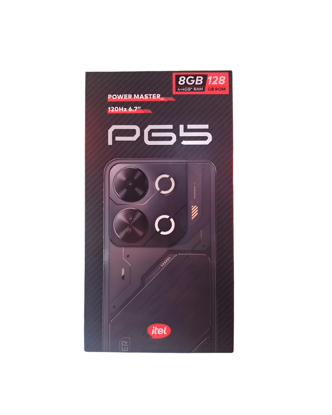 Itel P65 – 6.7" Android 14 Smartphone (8GB RAM | 128GB ROM | 50MP Camera)