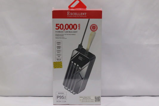 Excellent 50000mAh Power Bank: Ultra-High Capacity, Emergency Light | Kenya - Suncom