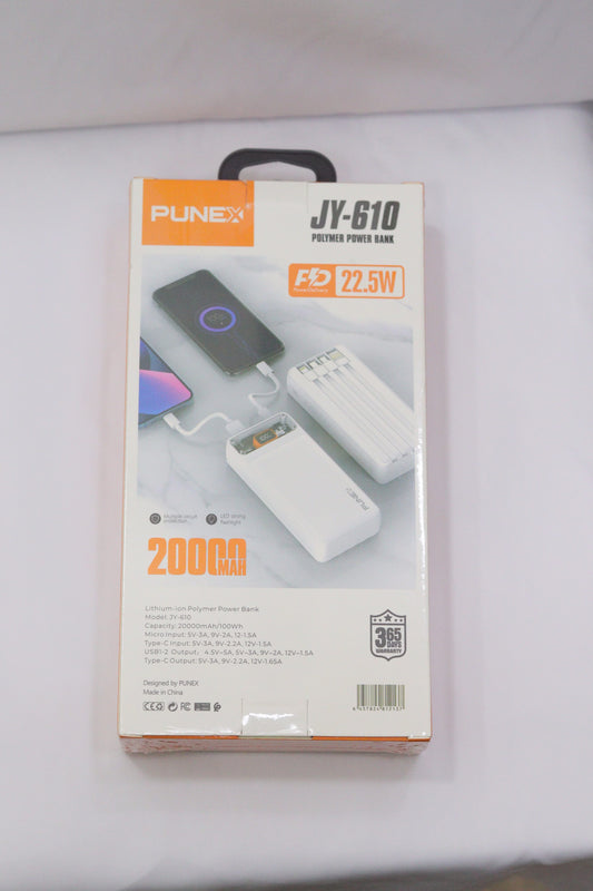 PUNEX 20000mAh Power Bank: High Capacity Portable Charger | Price in Kenya - Suncom