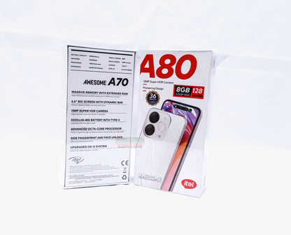 Itel A80 6.7" 4GB RAM 128GB ROM 120Hz Display 50MP Cam - Kenya Price | Suncom