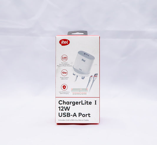 itel ChargerLite I – 12W USB Charger