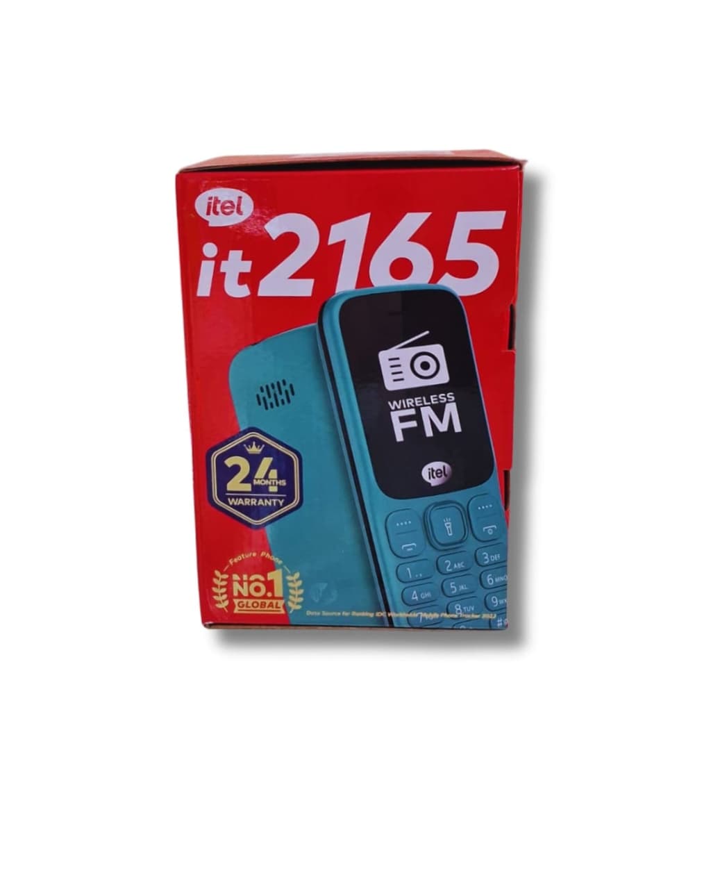 itel it2165 Feature Phone with Wireless FM Radio & Flashlight – Blue