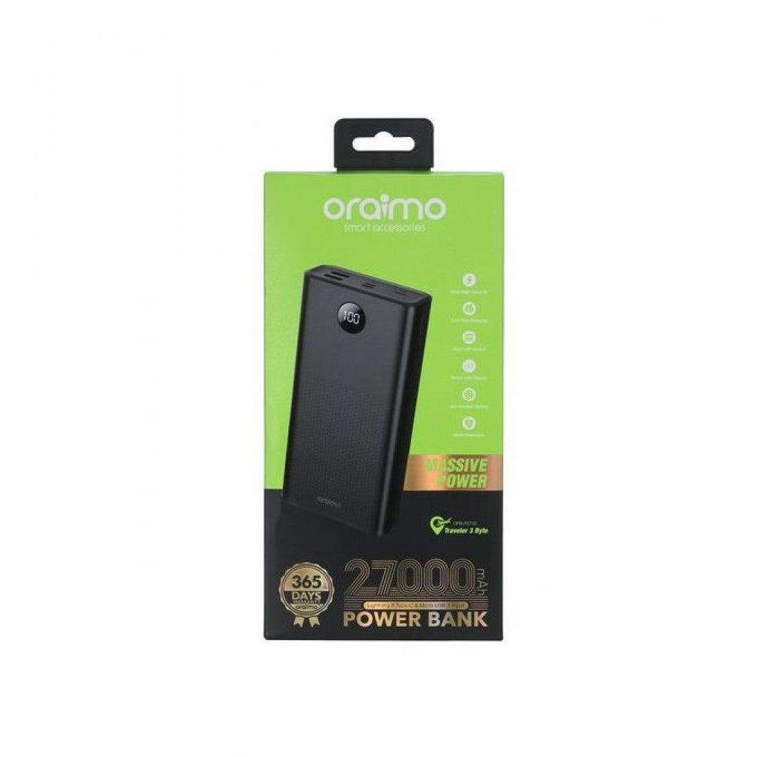 Oraimo 27000mAh Power Bank: Ultra-High Capacity, Multi-Device Charger | Kenya - Suncom