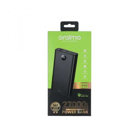 Oraimo 27000mAh Power Bank: Ultra-High Capacity, Multi-Device Charger | Kenya - Suncom