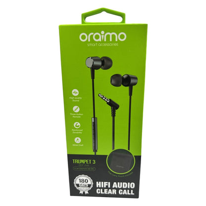 Oraimo Trumpet 3 Earphones OEP-E40 Price in Kenya | Wired In-Ear, Deep Bass - Suncom